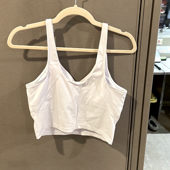 White crop top with built in bra - Picture 2 of 4